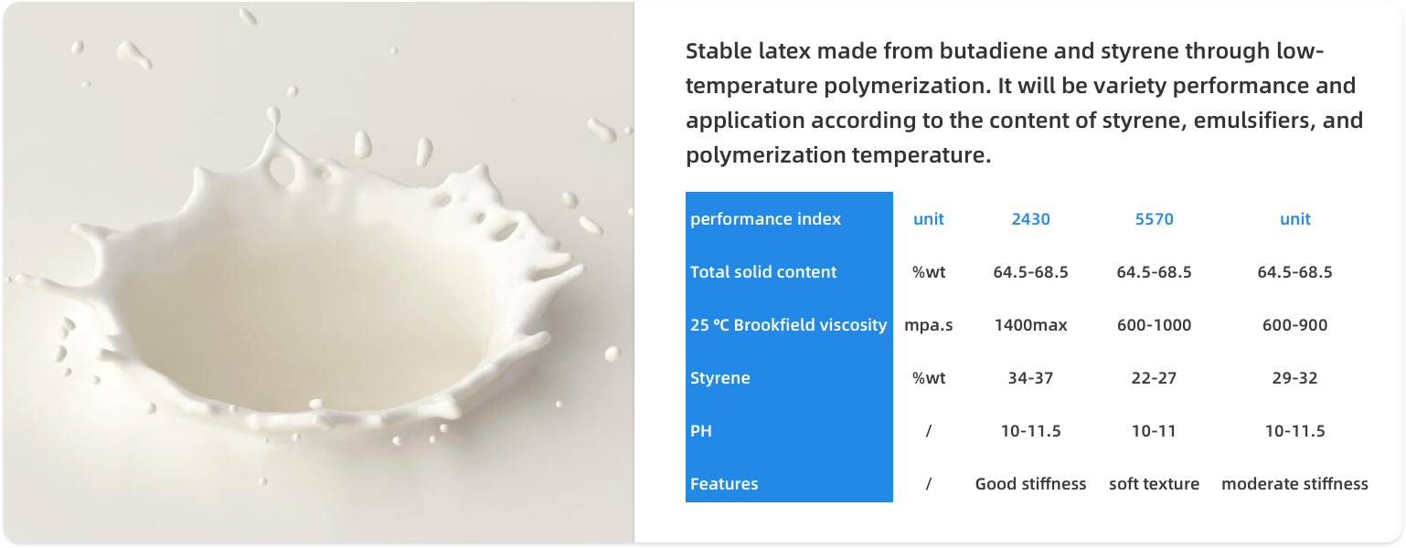 High Solid Content Styrene-Butadiene Latex